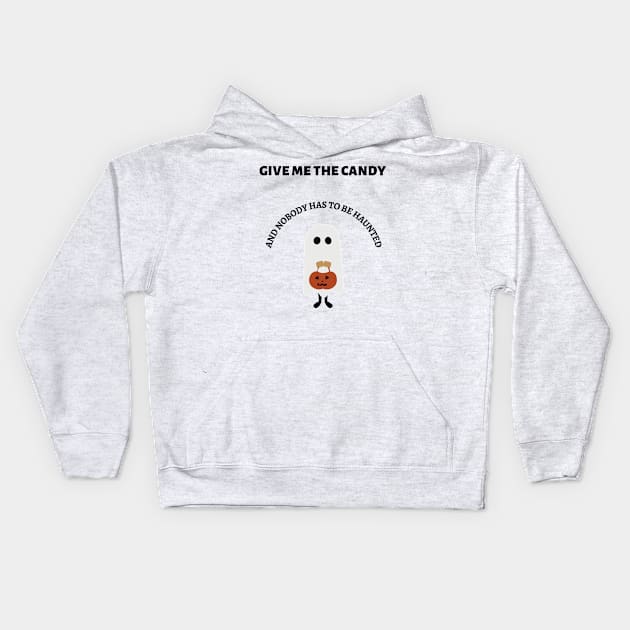 Give Me the Candy Ghostie Kids Hoodie by In Asian Spaces